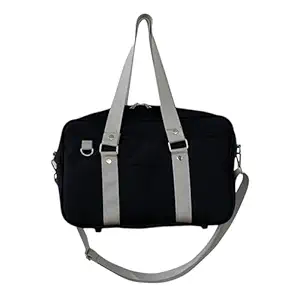 VELURA 日本製ショルダーバッグ 多機能 JK ハンドバッグ 旅行 オフィス 通勤 ブラック グレー | ショルダーバッグ 1個 | レディース ハンドバッグ & バッグ | レディース ハンドバッグ & バッグ | 衣類、靴、アクセサリー